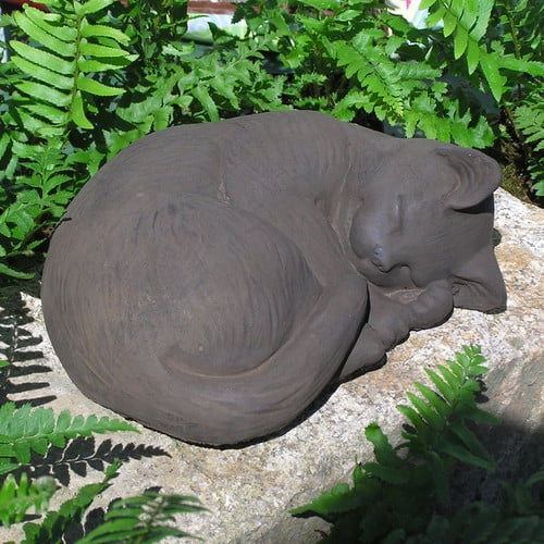 Stone carving dog shih tzu resistant to frost weathering garden deco